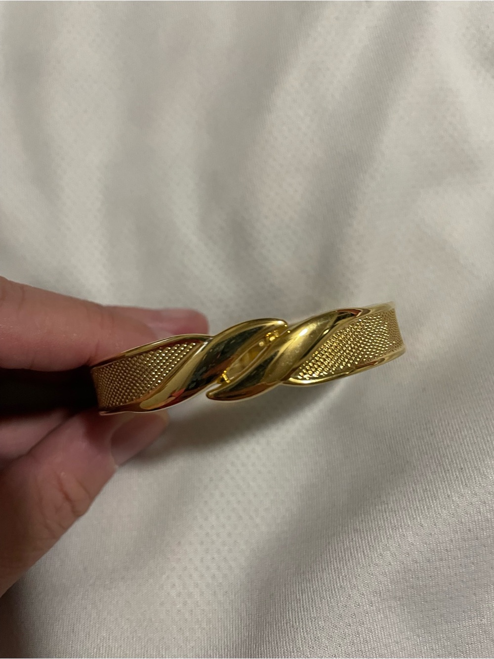 Gold-Tone Twisted Mesh Cuff Bracelet - Women Accessories